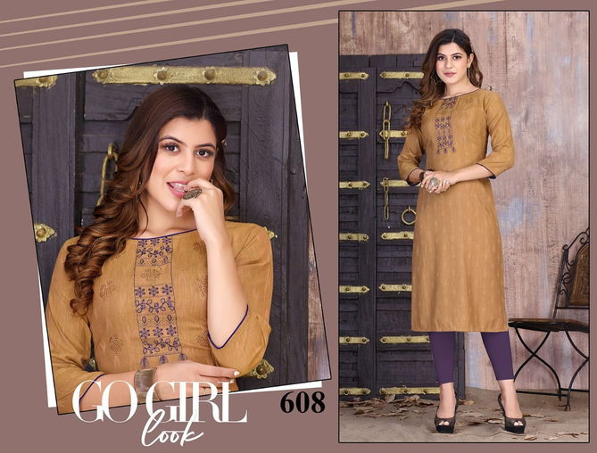 Ft Aaliya 1 Fancy Rayon Regular Wear Designer Kurti Collection